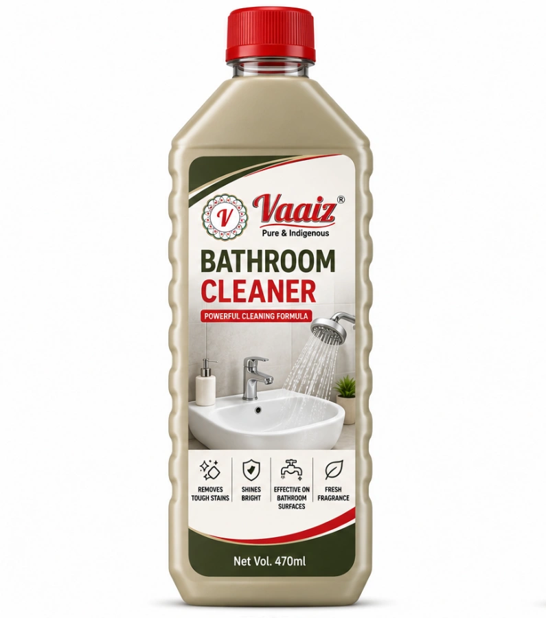 Vaaiz Bathroom Cleaner Liquid - 470ml | Tough on Hard Water Stains & Soap Scum | Refreshing Fragrance | Safe for Tiles & Fittings